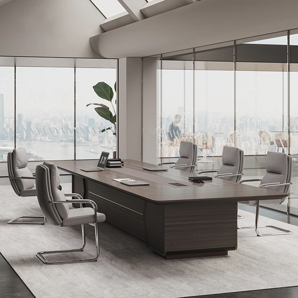 Large Long Rectangular Conference Table - image 2