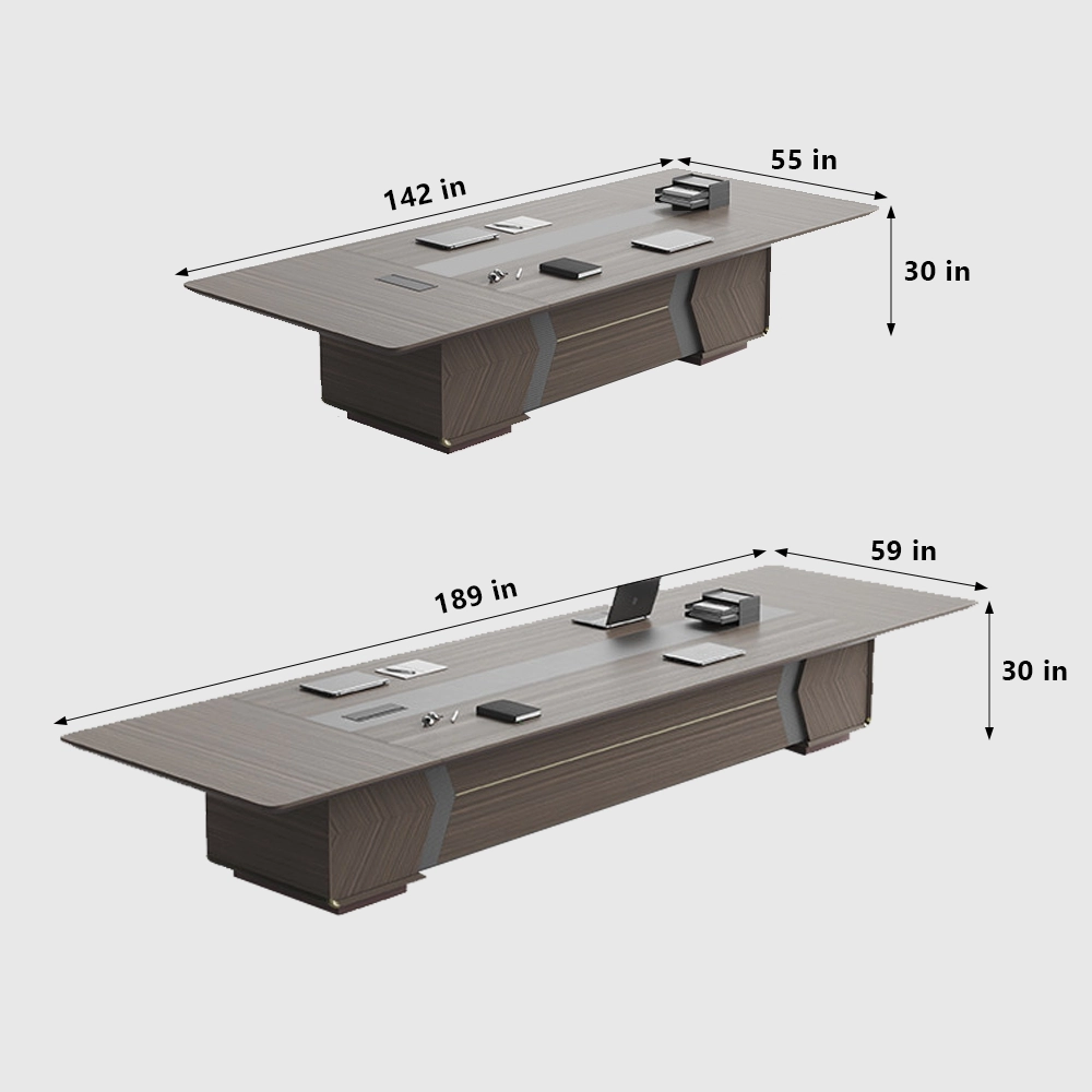 Large Long Rectangular Conference Table - image 7