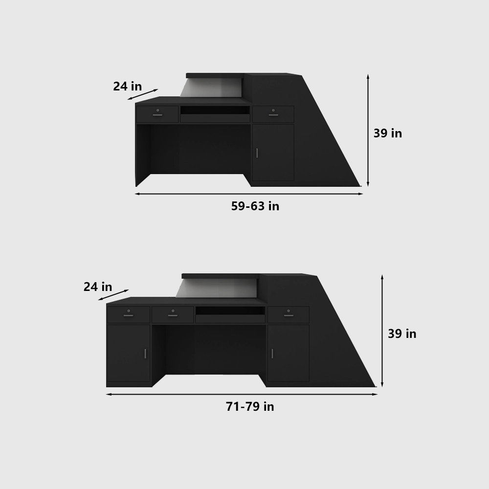 Light Luxury High-End Reception Desk - image 8