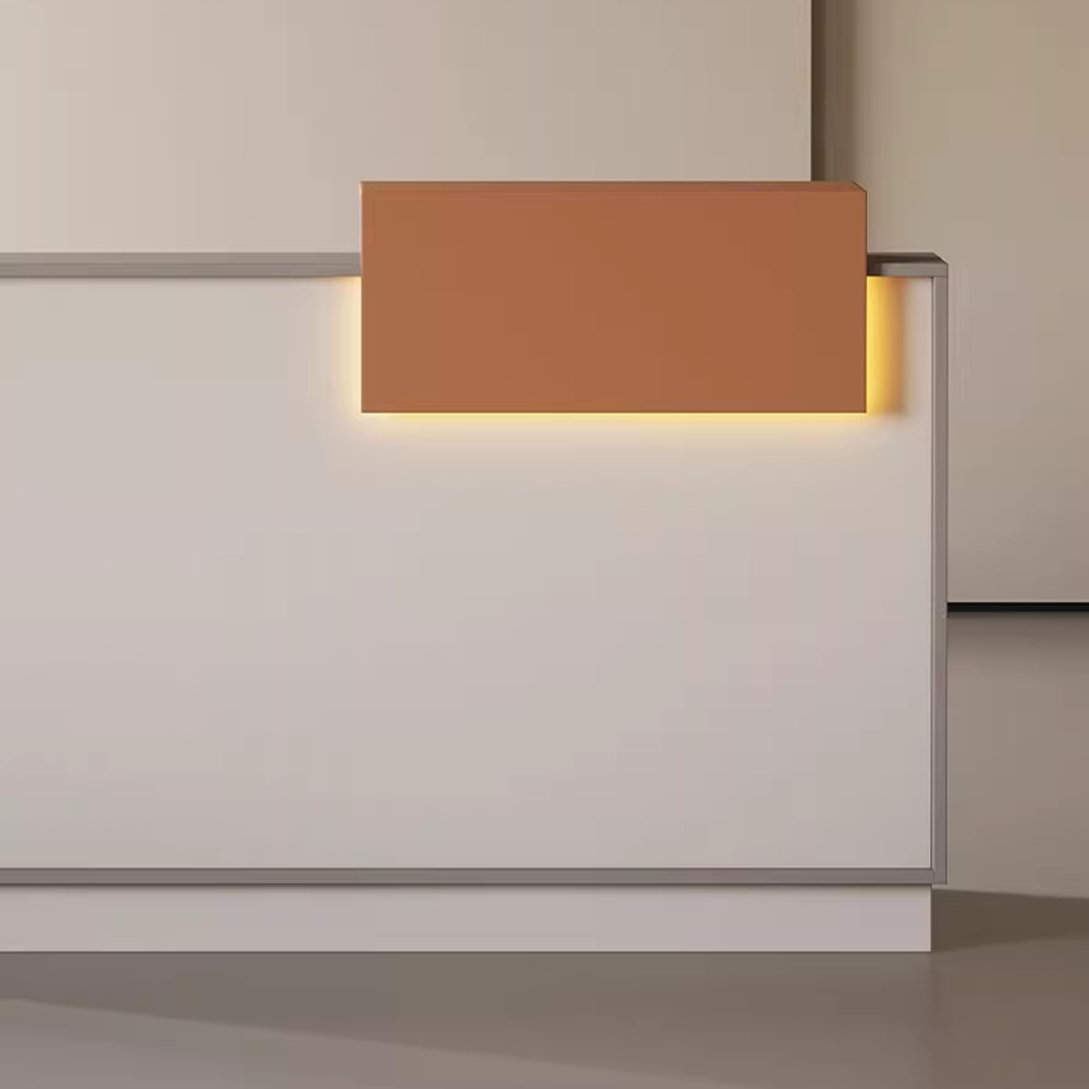 Minimalist Cream Style Reception Desk - image 6