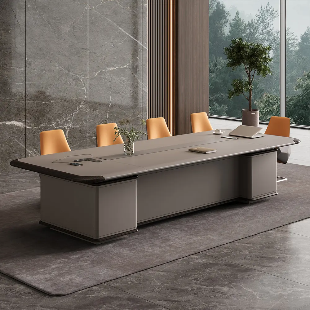 Modern Long Minimalist Conference Table - image 3