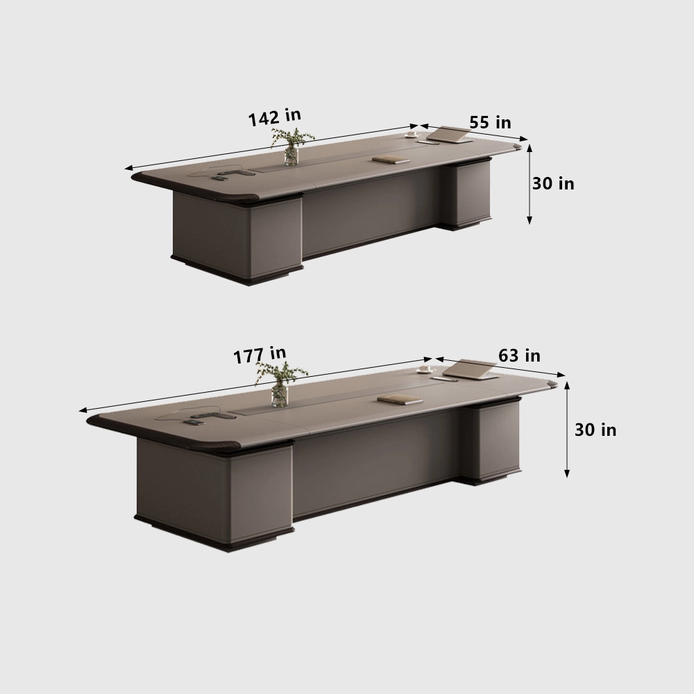 Modern Long Minimalist Conference Table - image 7