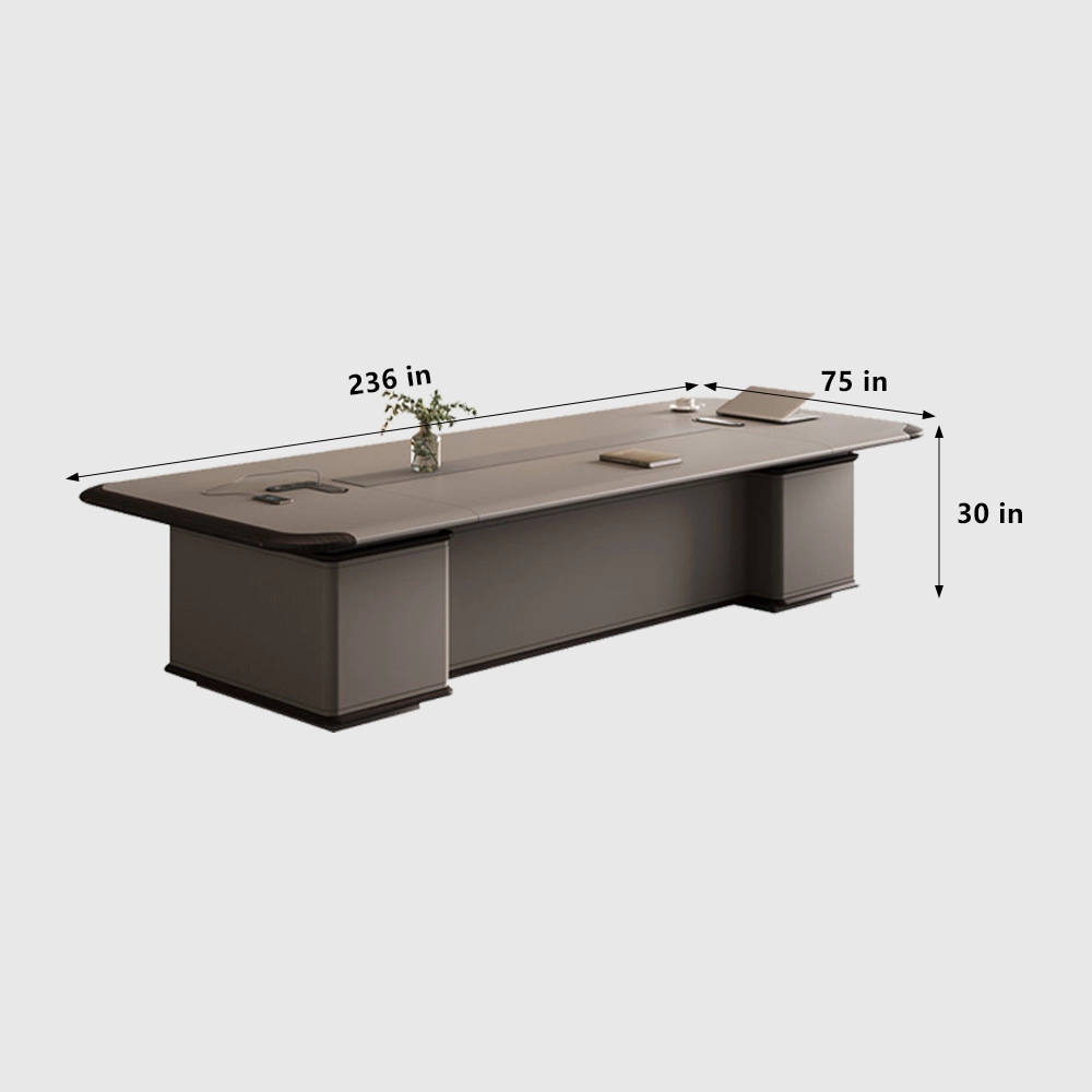 Modern Long Minimalist Conference Table - image 8