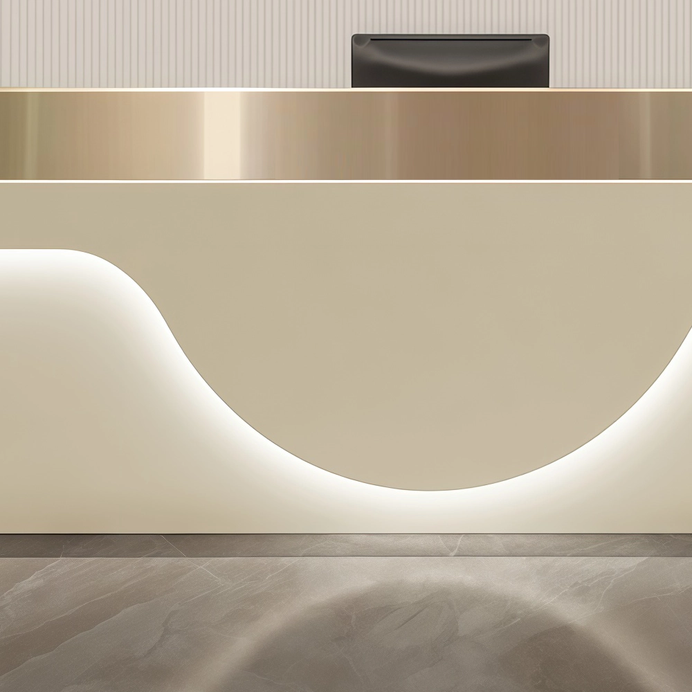 Modern Minimalist Beauty Salon Reception Desk - image 5