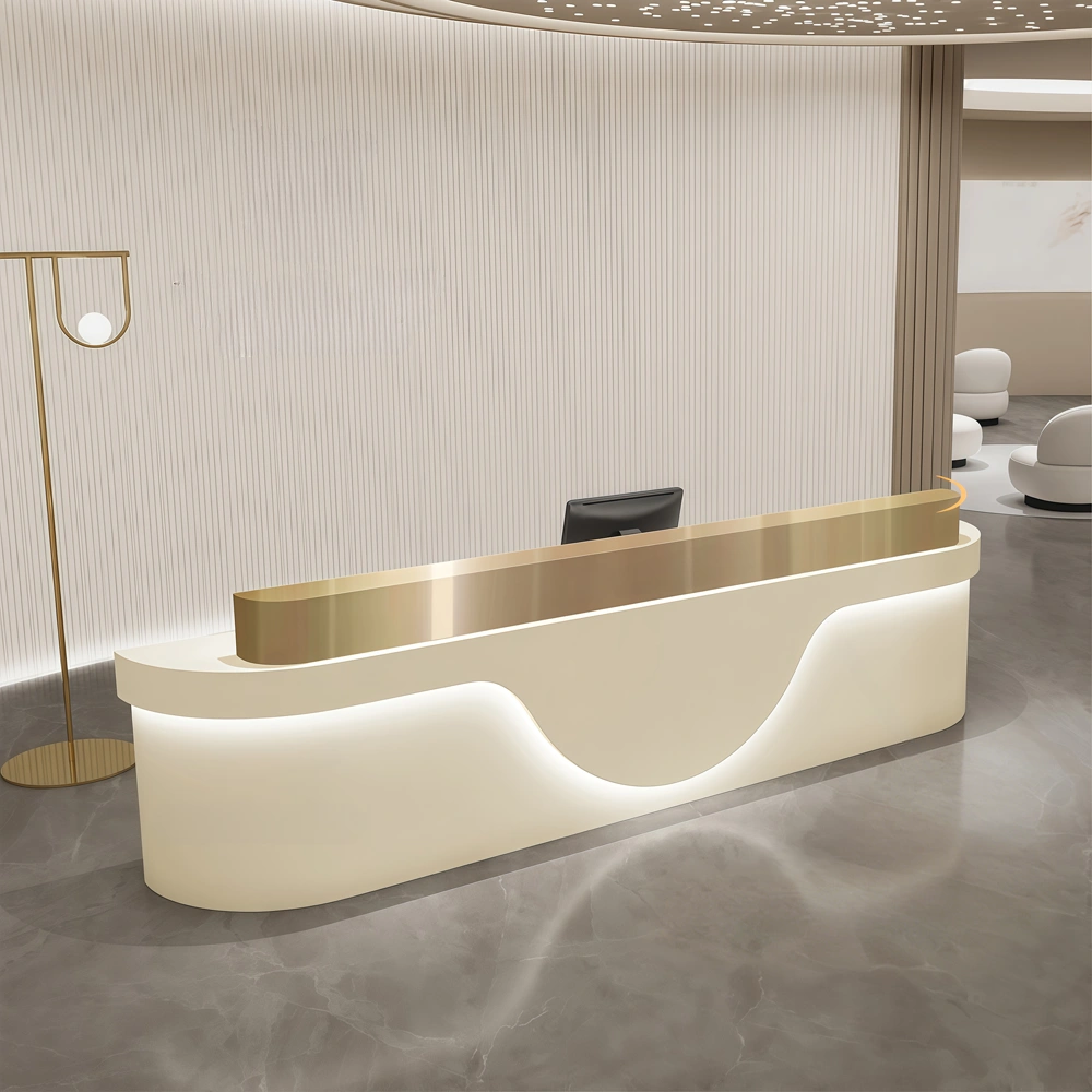 Modern Minimalist Beauty Salon Reception Desk - image 3