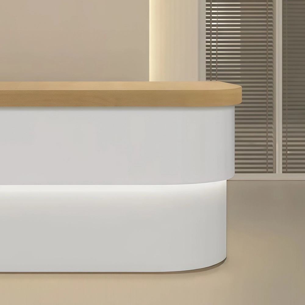 Modern Reception Desk with LED Light - image 4