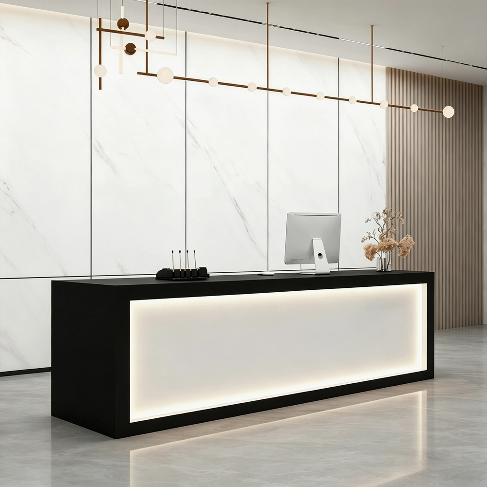 Multi-Purpose Small Front Desk – Modern Minimalist Cashier Counter - image 2