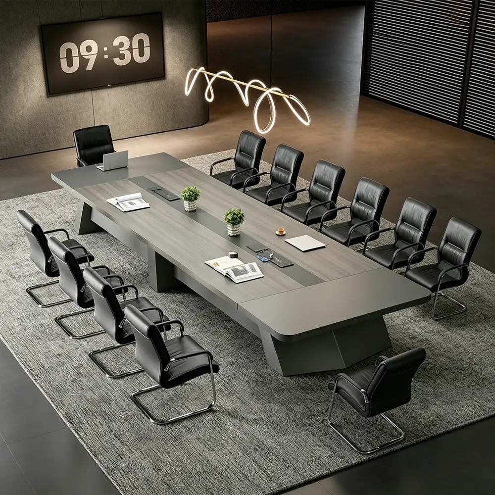 Modern Rectangle Large Conference Table - image 3