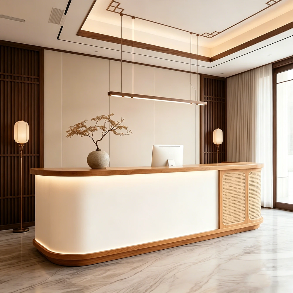 Wabi-Sabi Vintage Long Front Desk - image 2