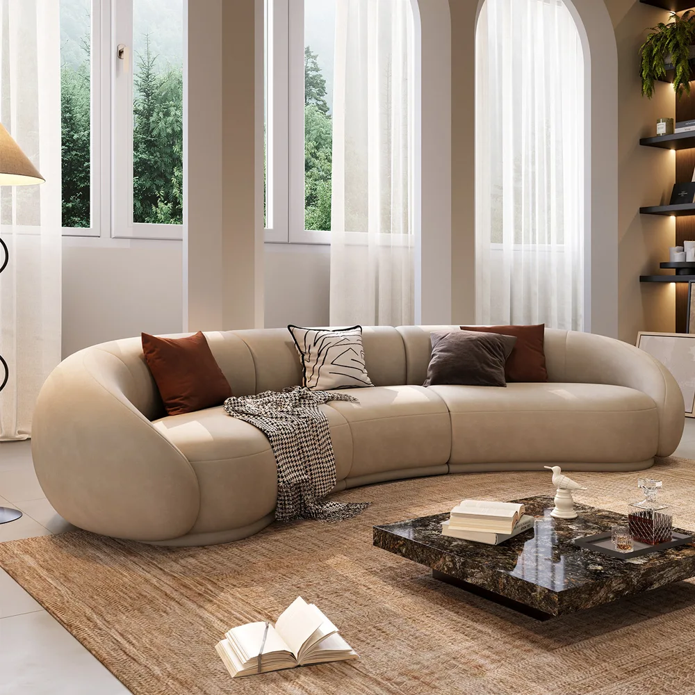 Curved luxury sofa – a creative choice for hotel lobbies - image 2