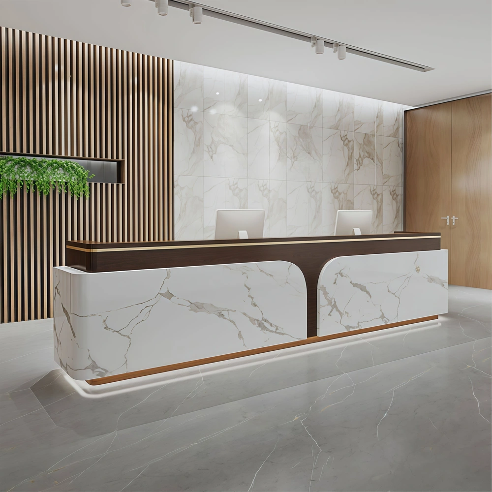 Modern Hotel Front Desk & Apartment Property Counter - image 2