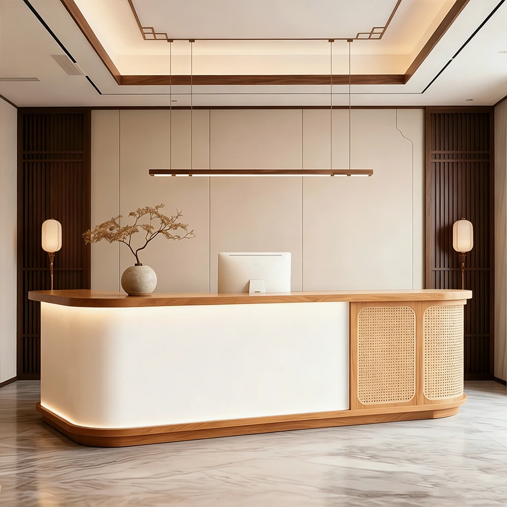 Wabi-Sabi Vintage Long Front Desk - image 3