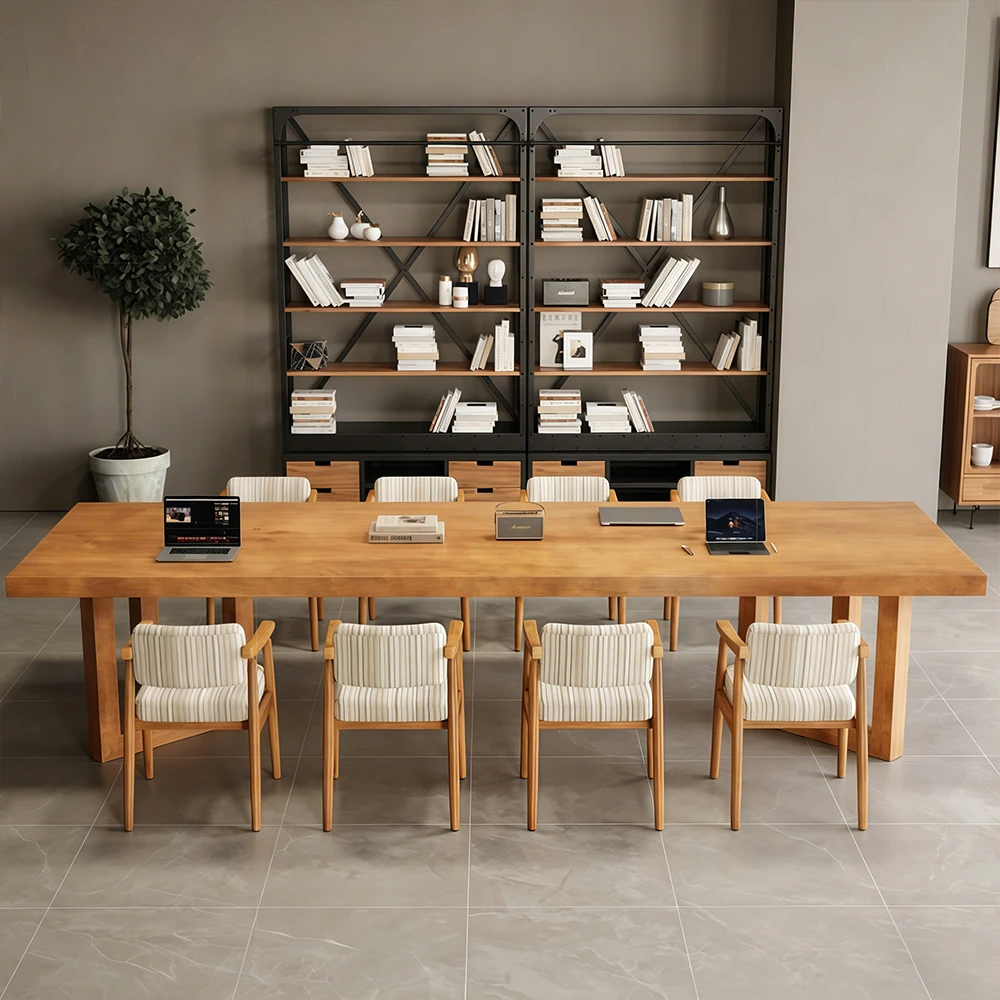 Simple Solid Wood Conference Table - image 2
