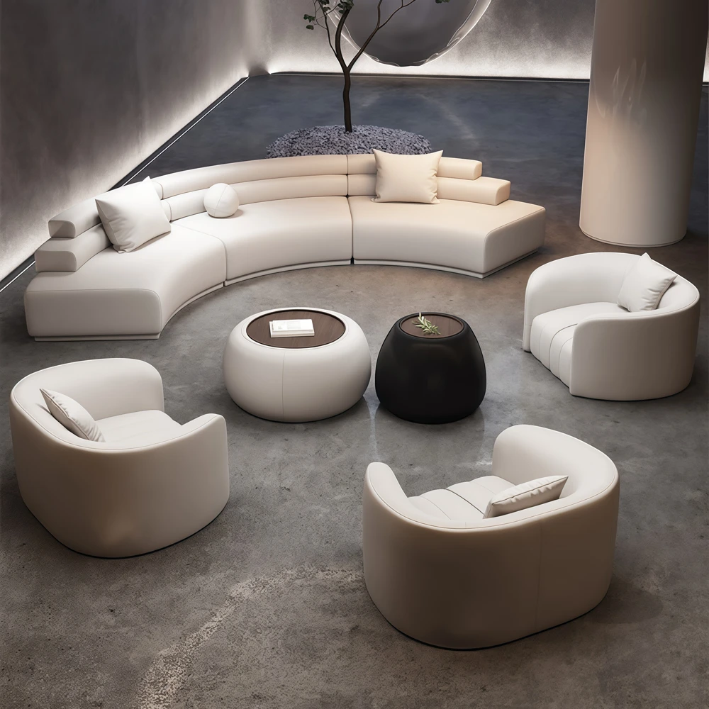Luxury Modern Style Curved Sofa - image 3