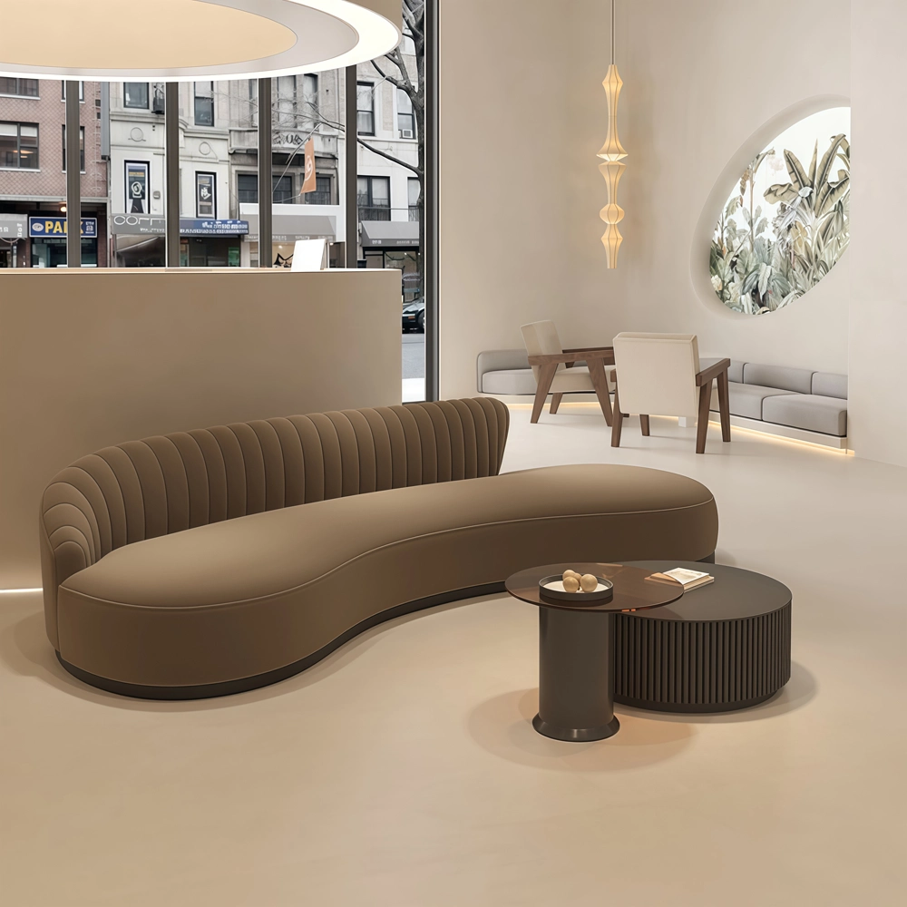 Stylish and Casual Curved Sofa - image 3