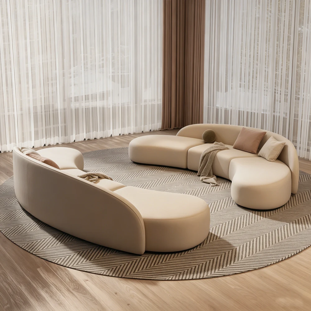 Arc Sofa for Beauty Salon VIP Reception Space - image 2