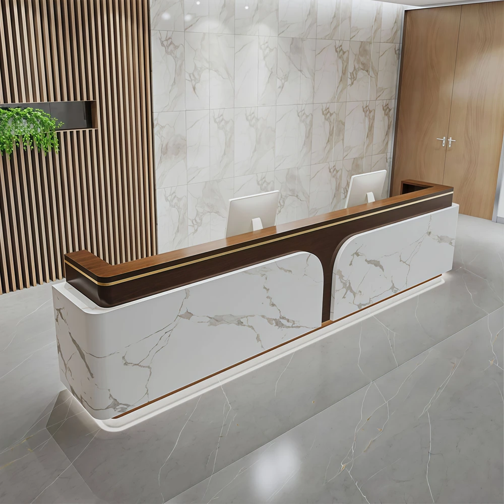 Modern Hotel Front Desk & Apartment Property Counter - image 3