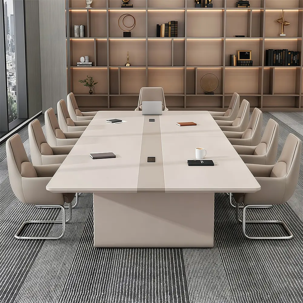 Modern Simple Rectangular Conference Table - image 3