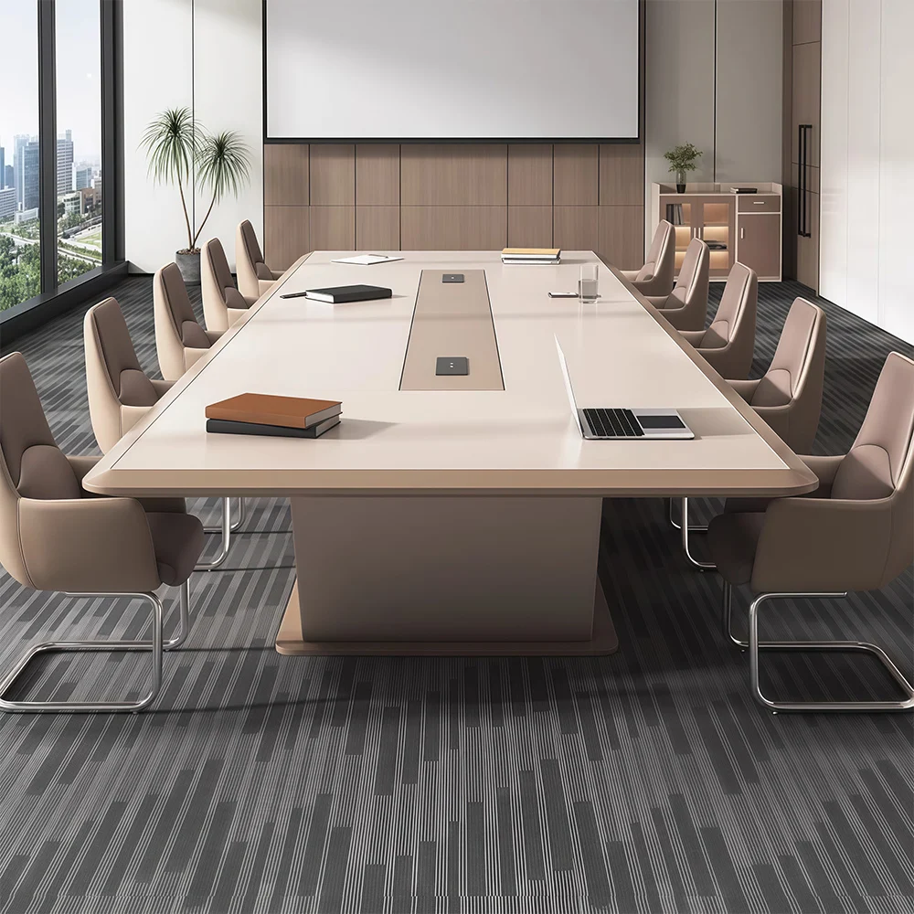 Light Luxury Large Painted Conference Table - image 4