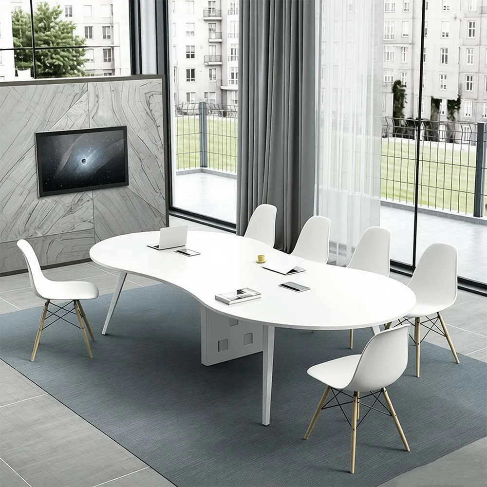 Modern Oval Figure-8 Conference Table - image 3