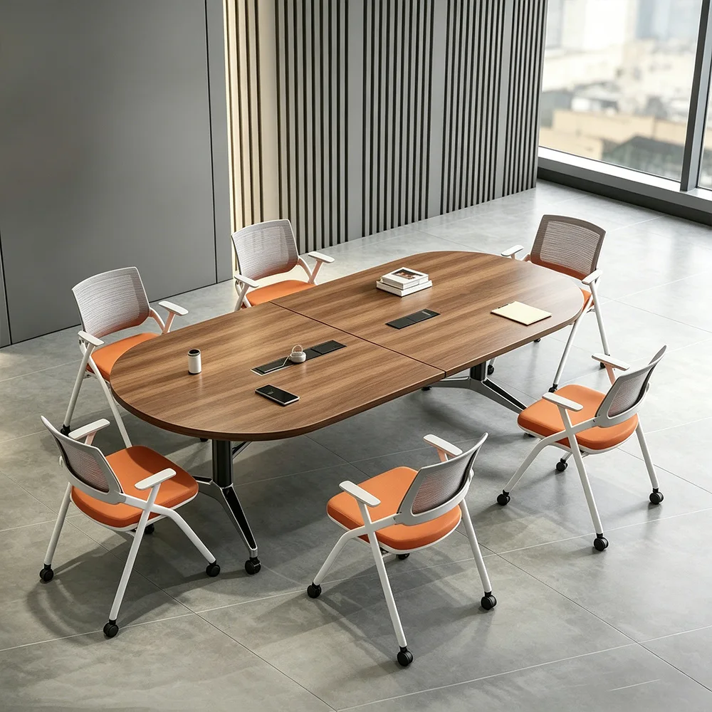 Modern Simple Oval Conference Table - image 3