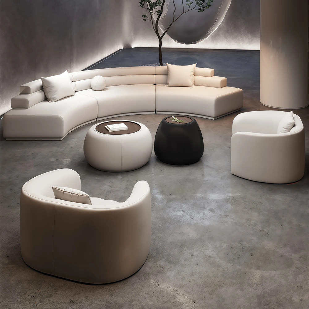Luxury Modern Style Curved Sofa - image 2