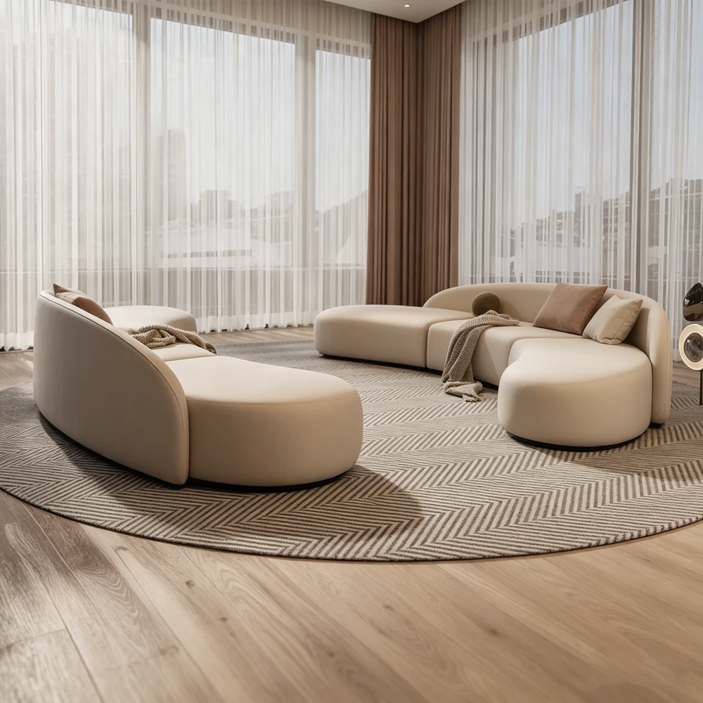 Arc Sofa for Beauty Salon VIP Reception Space - image 3