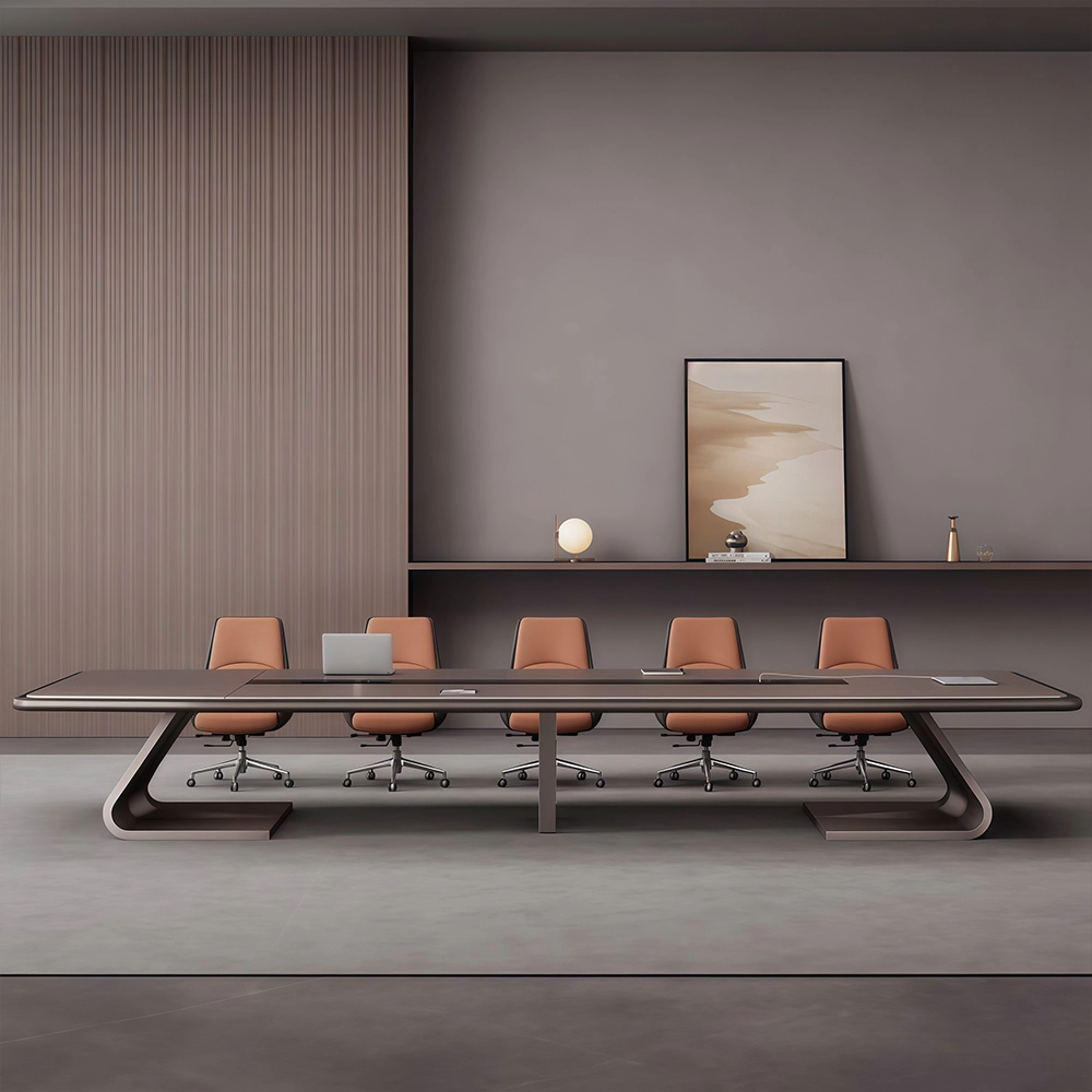 Sleek Paint Finish Conference Table - image 2