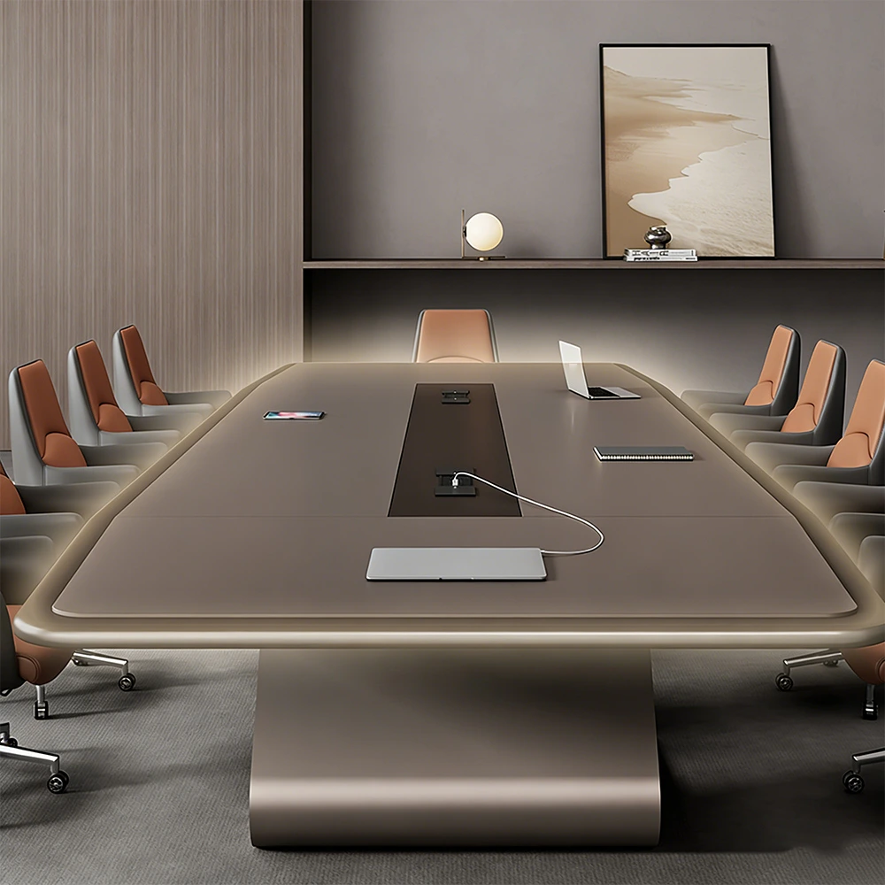 Sleek Paint Finish Conference Table - image 4