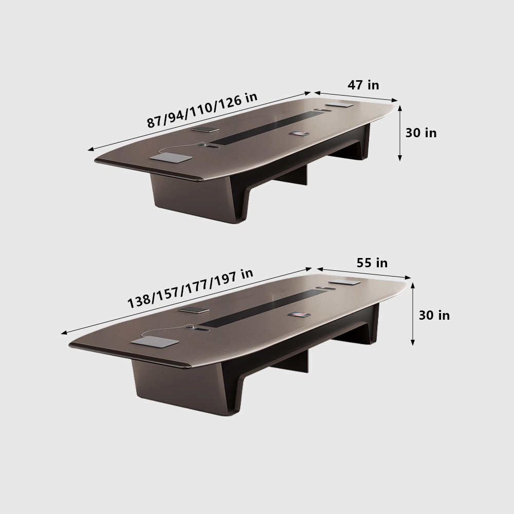 Contemporary Light Luxury Boardroom Desk for Offices - image 7