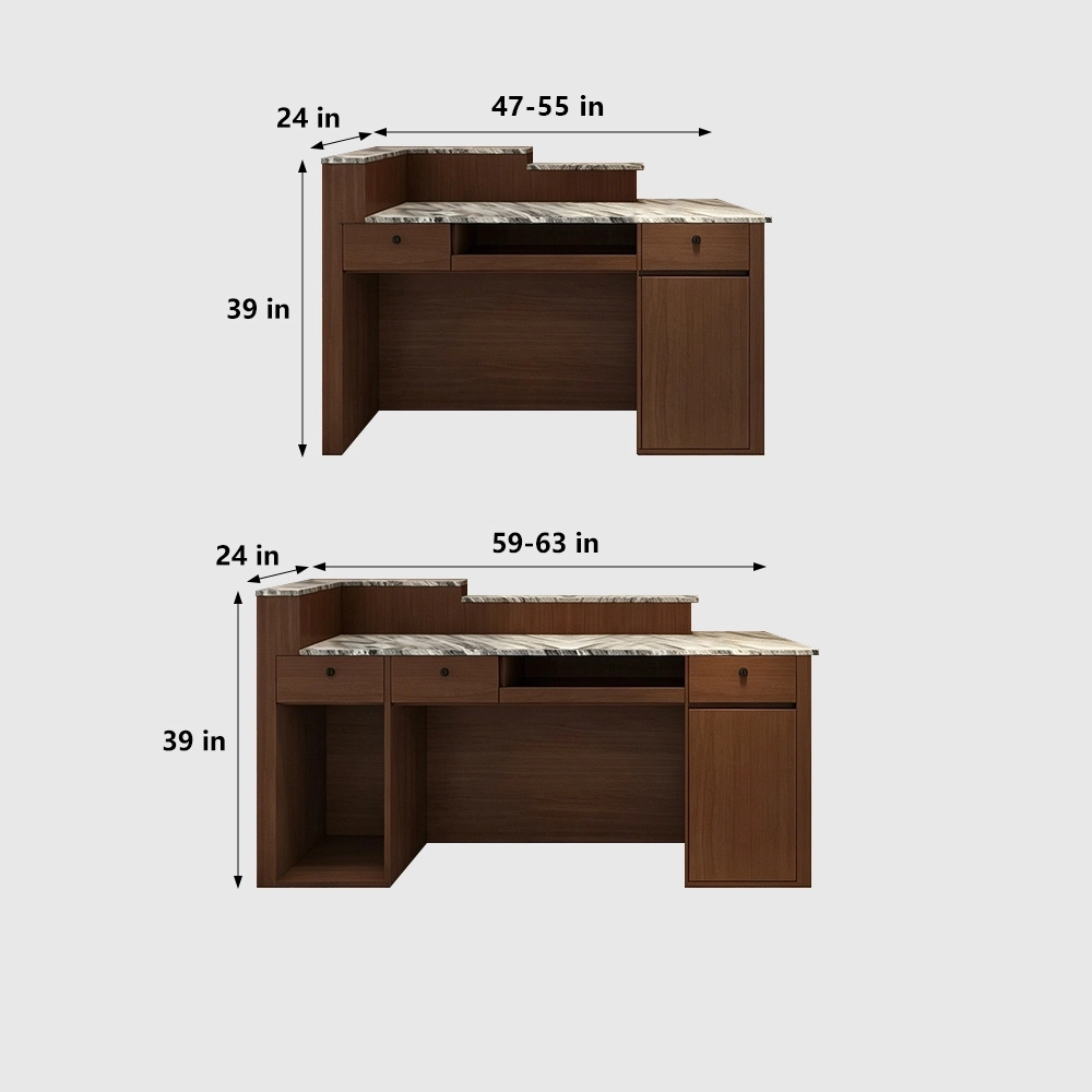 Vintage Company Reception Desk for Office Lobby - image 8