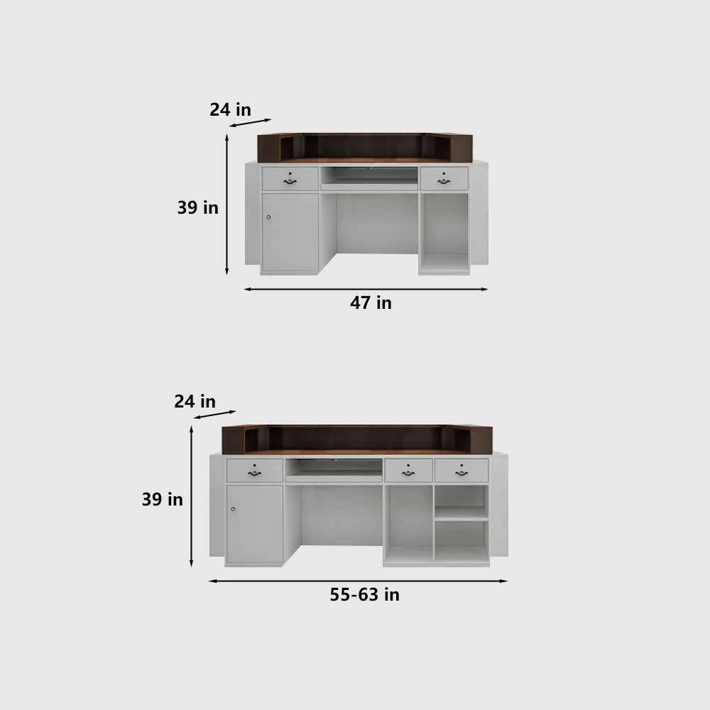 Modern Hotel Front Desk & Apartment Property Counter - image 7