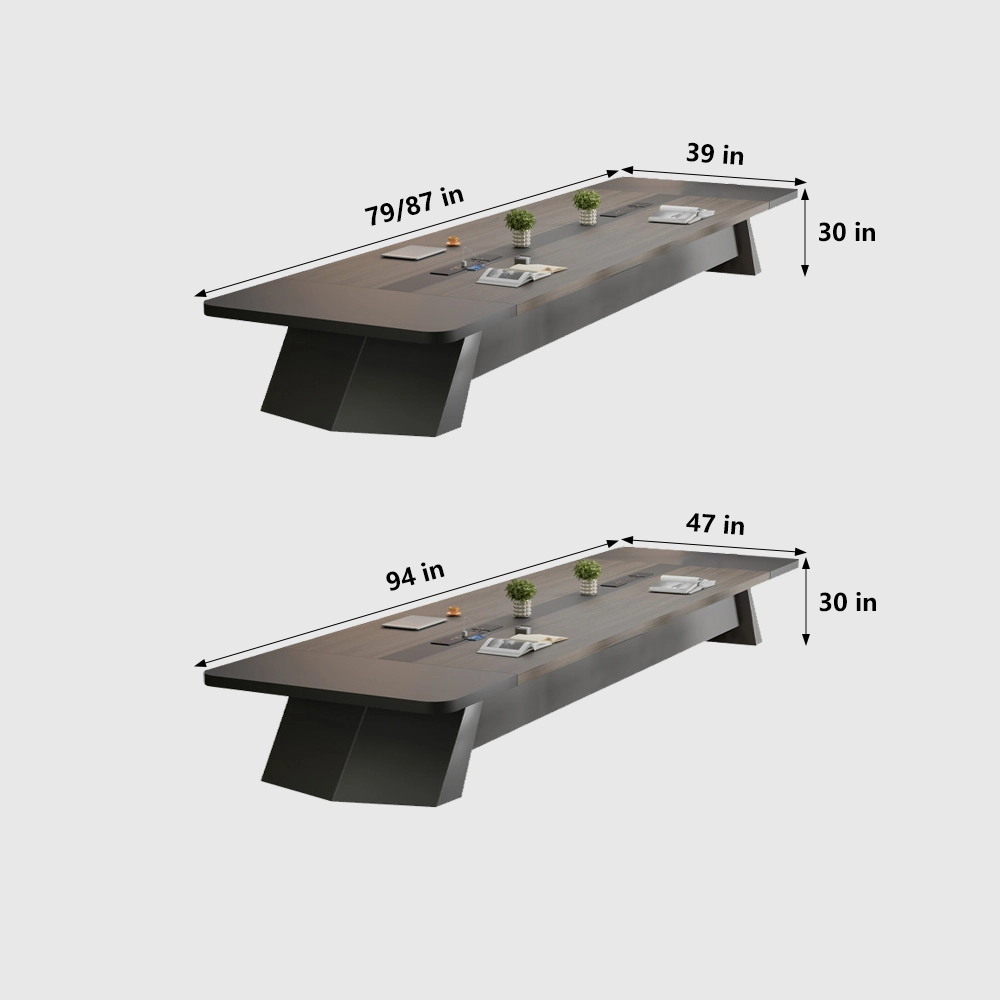 Modern Rectangle Large Conference Table - image 7