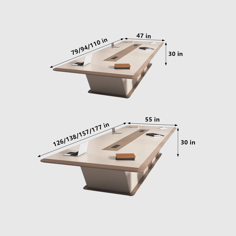 Light Luxury Large Painted Conference Table - image 8