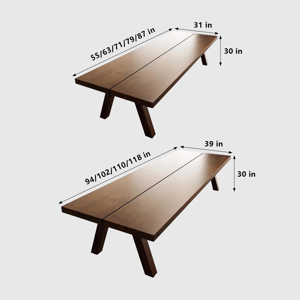 Large Solid Wood Slab Conference Table - image 7
