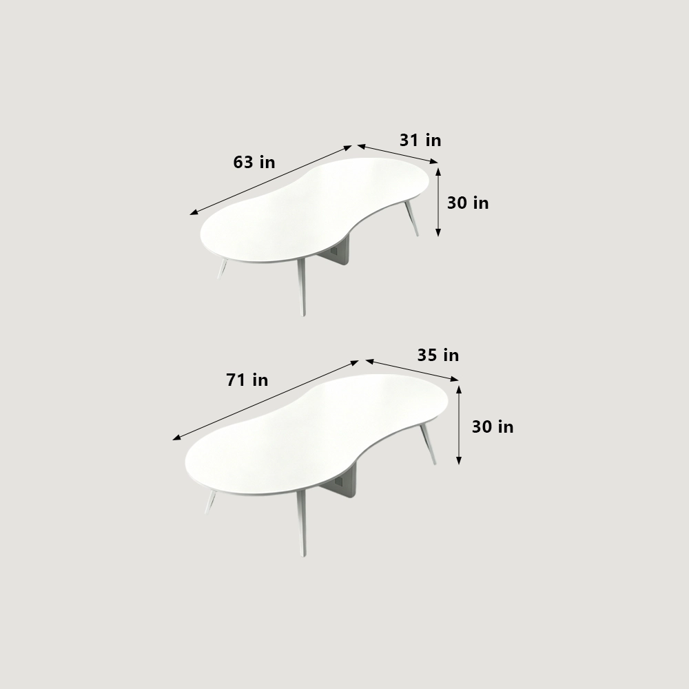 Modern Oval Figure-8 Conference Table - image 7