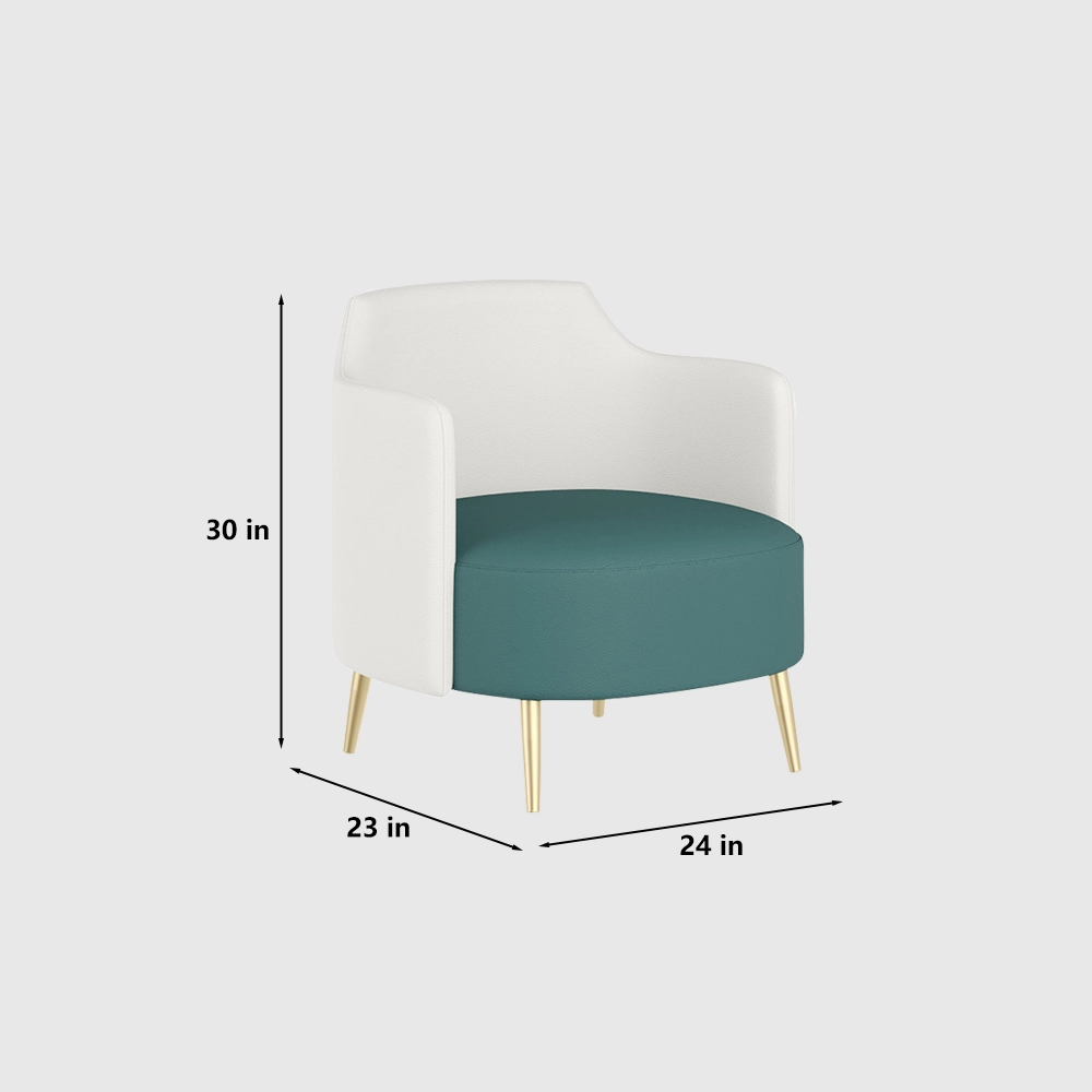 Curved Two-Tone Lounge Sofa - image 7