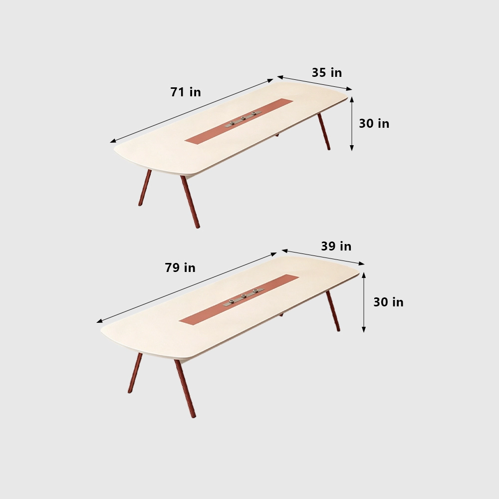 Oval Minimalist Conference Table - image 7