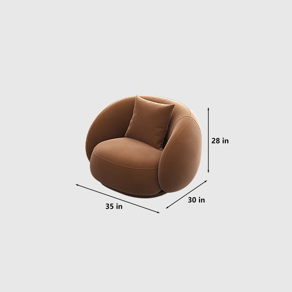 Light Luxury Semi-Circular Arc Sofa for Living Room - image 7