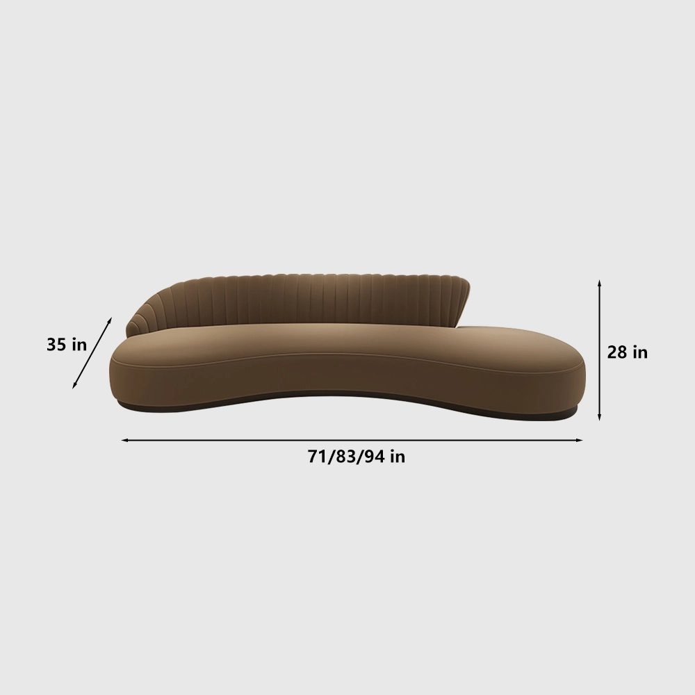 Stylish and Casual Curved Sofa - image 7