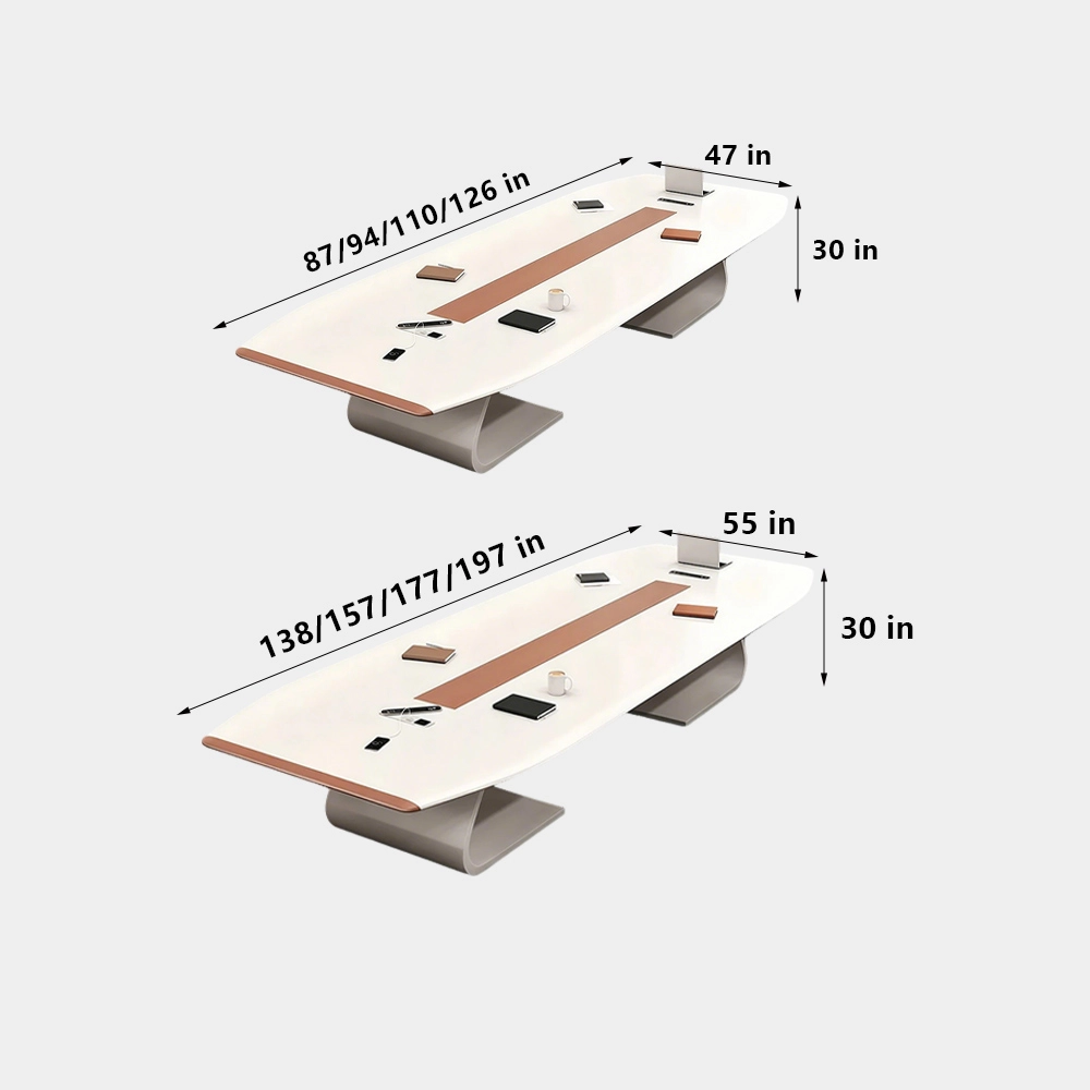 Premium Lacquered Conference Table – Large Long Table - image 7