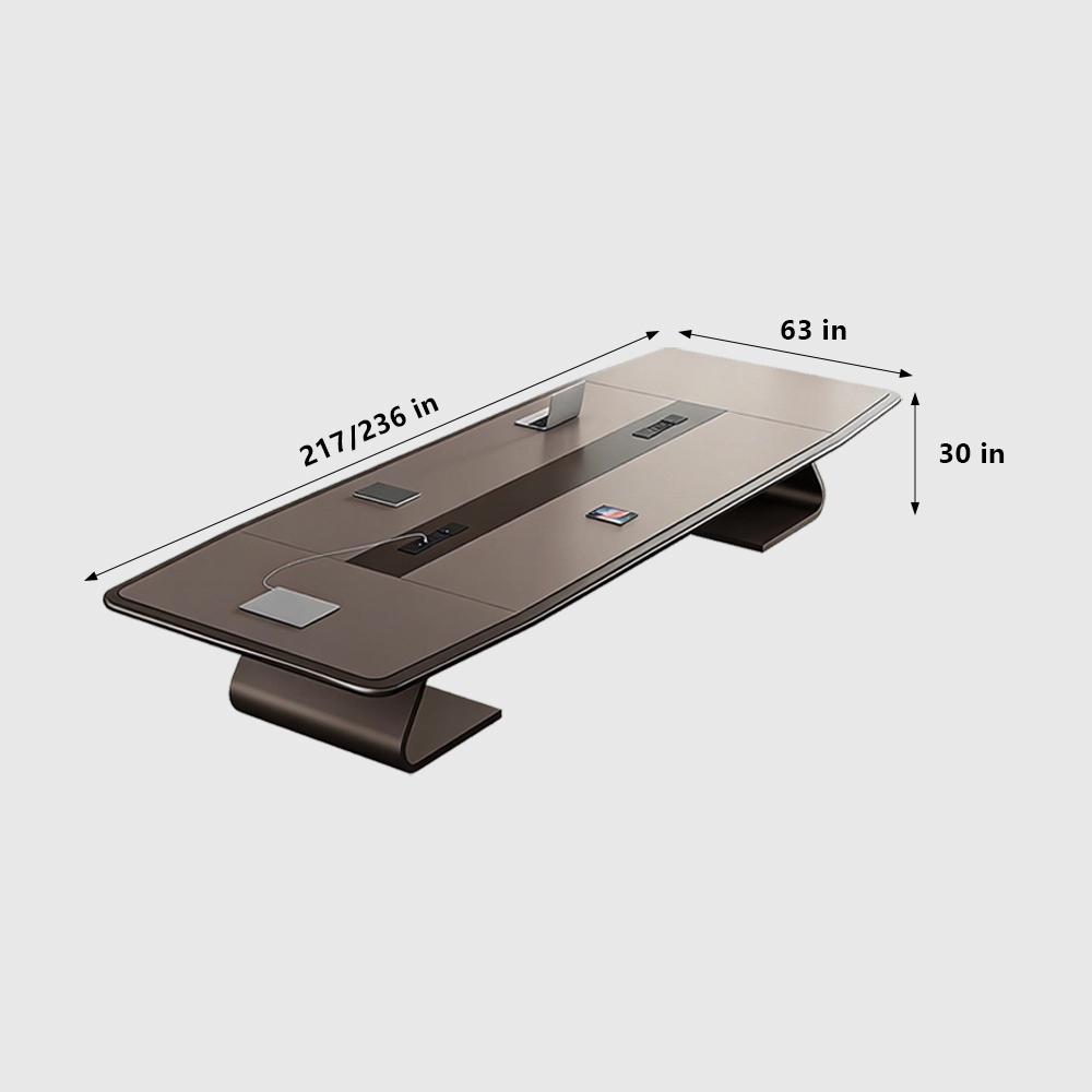 Sleek Paint Finish Conference Table - image 8
