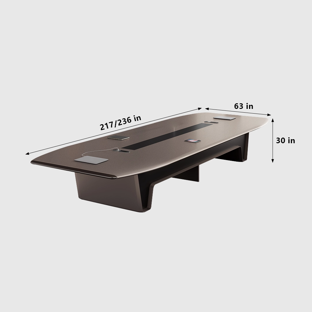 Contemporary Light Luxury Boardroom Desk for Offices - image 8