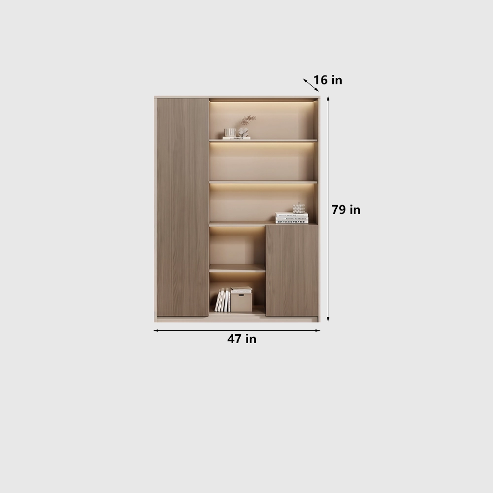 Luxury Wood and Glass Door Storage for Modern Office - image 7