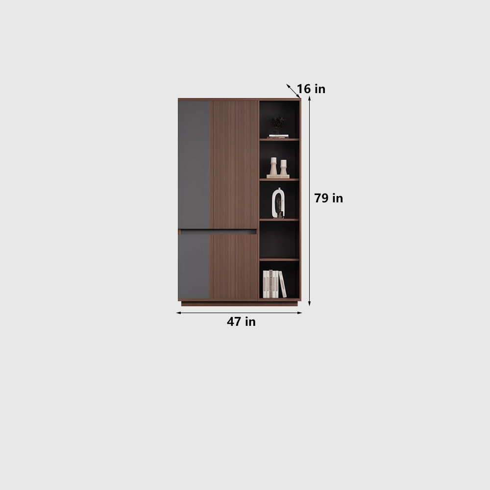 Minimalist Wooden Bookcase Filing Cabinet for Office - image 7