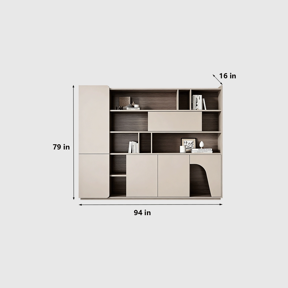 Contemporary Office Bookcase and Display Cabinet Combo - image 6
