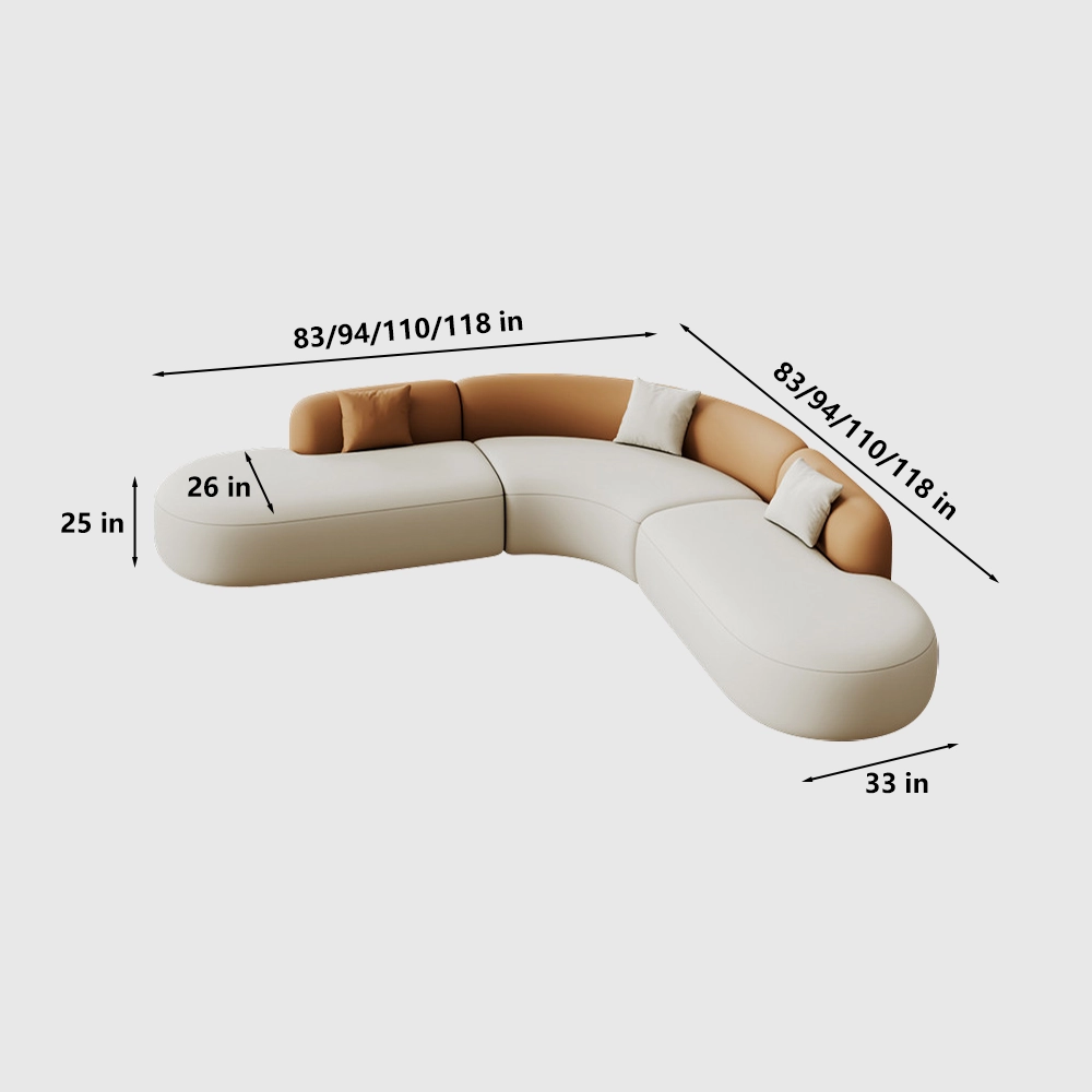 Curved Corner Sofa for Hotel, Office, Beauty Salon & Reception - image 8