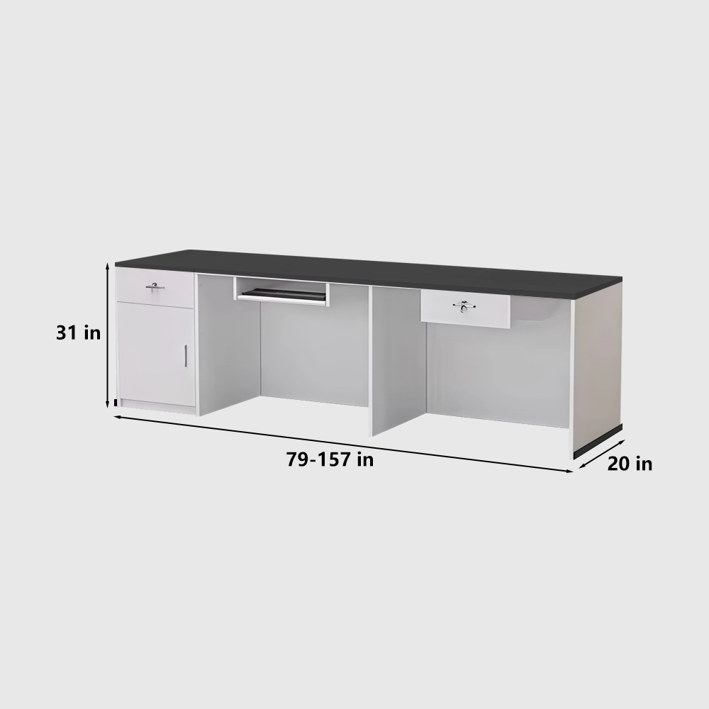 Multi-Purpose Small Front Desk – Modern Minimalist Cashier Counter - image 8