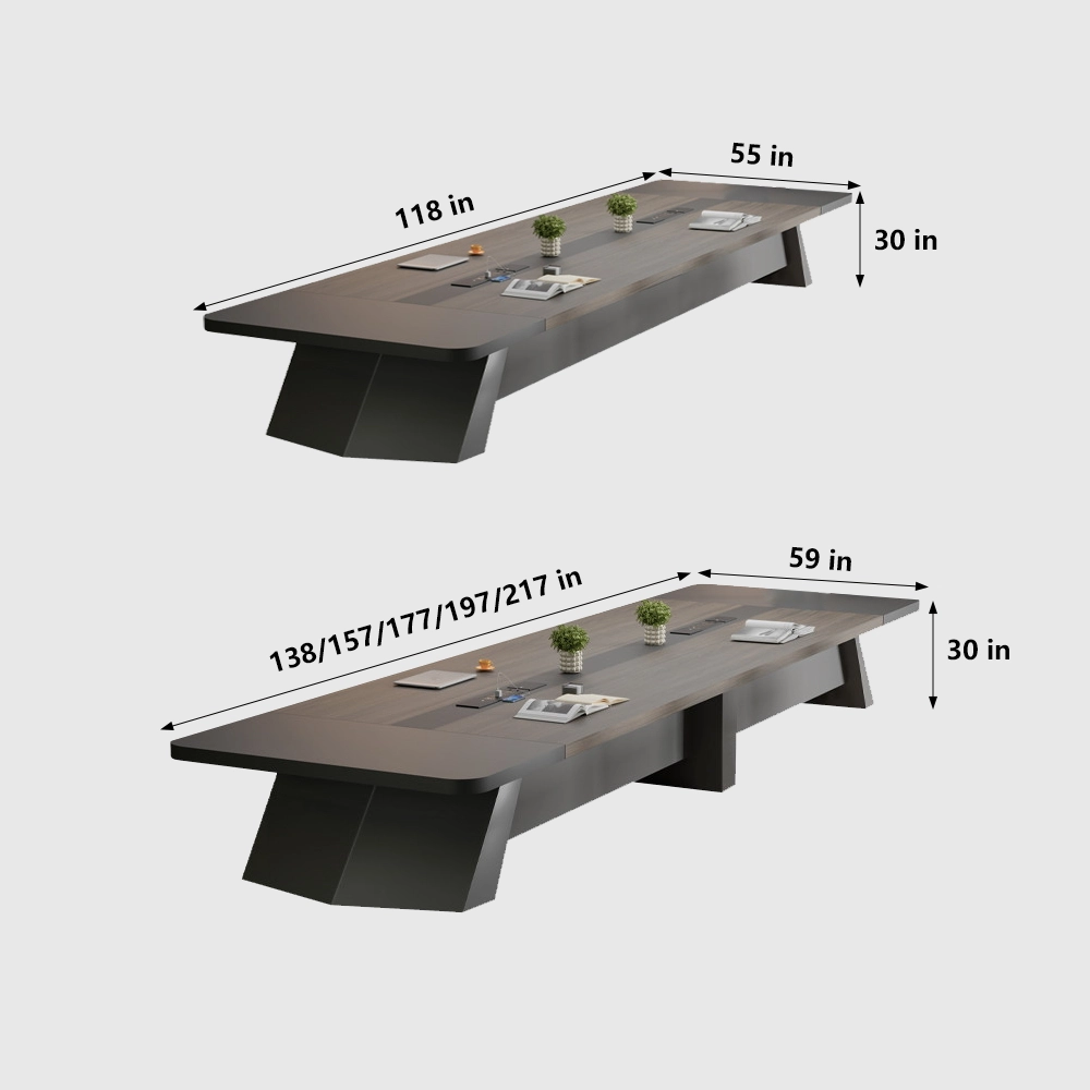 Modern Rectangle Large Conference Table - image 8
