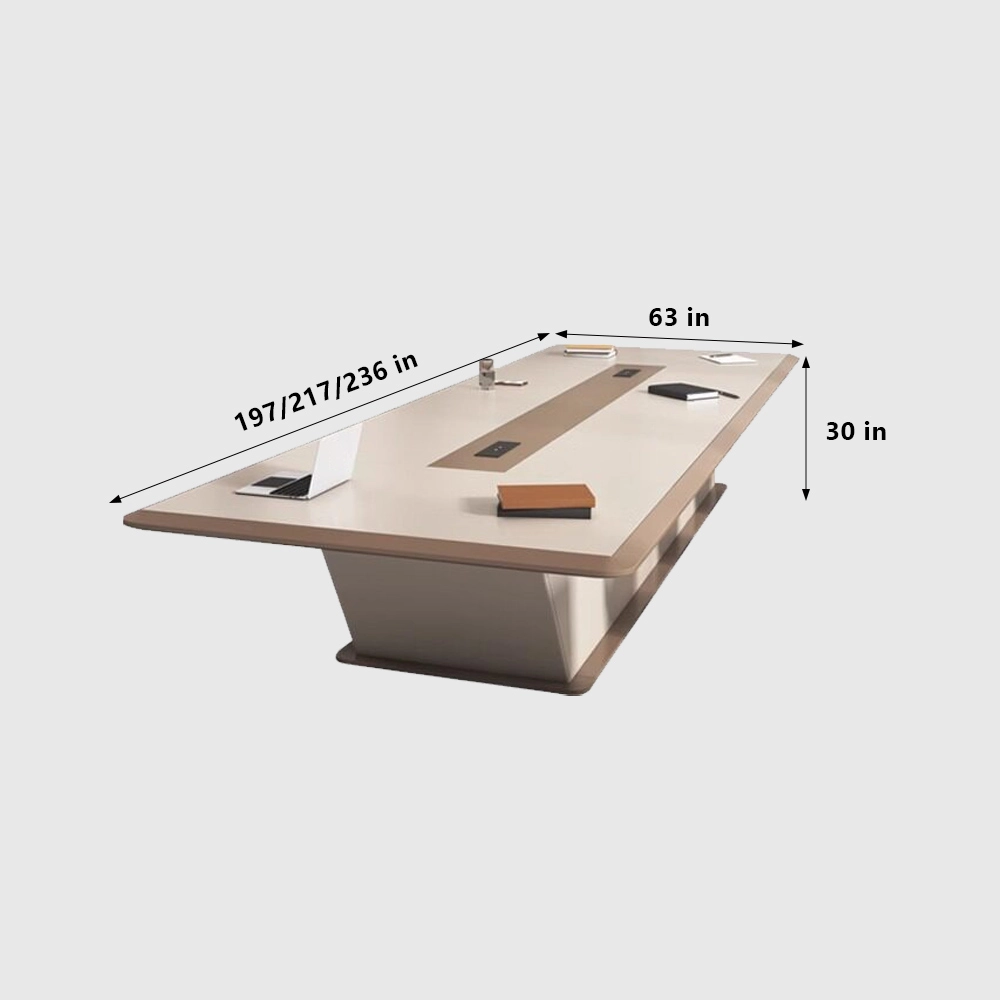 Light Luxury Large Painted Conference Table - image 9